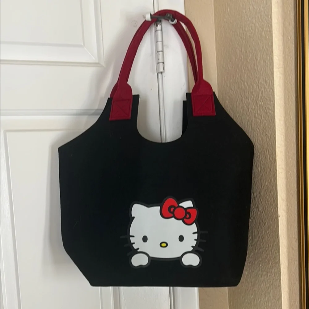 Hello Kitty Black and Red Tote Bag - Picture 1 of 5